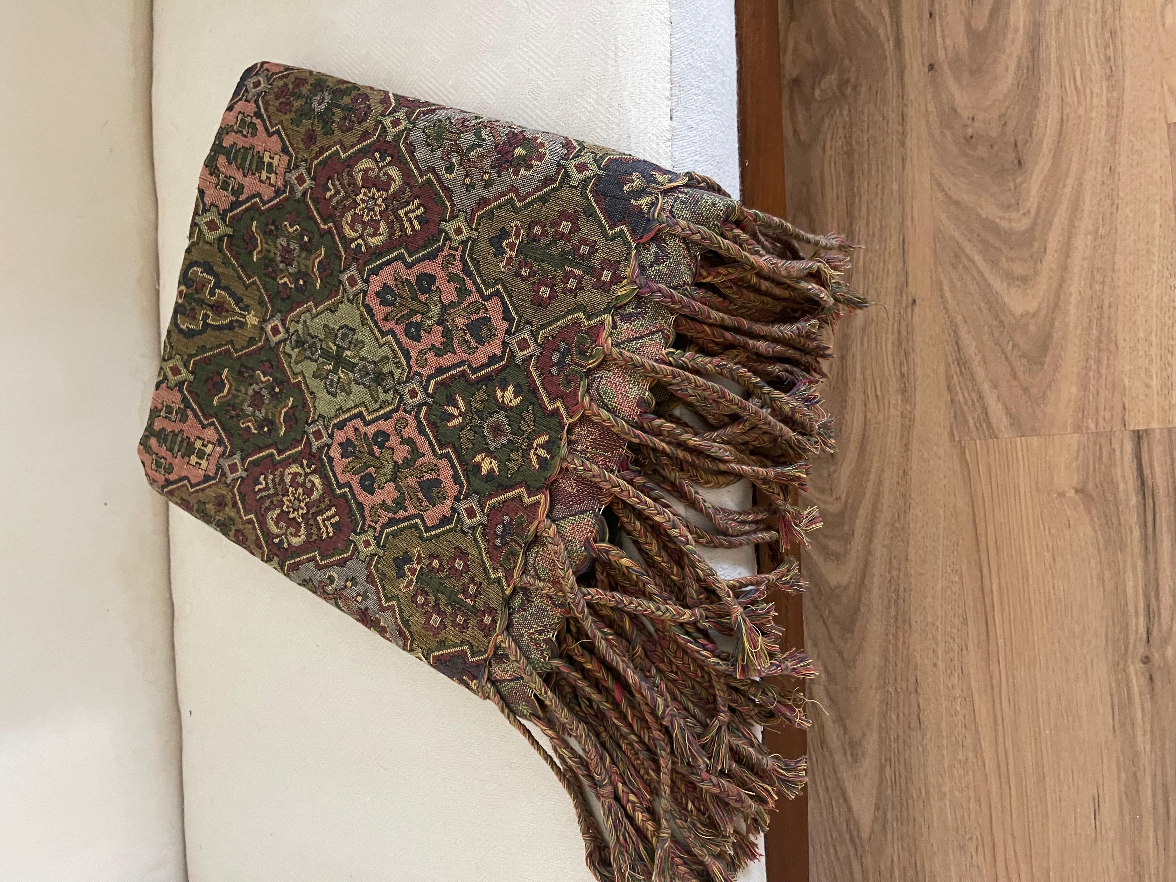 American Antique Woven Throw For Sale 4