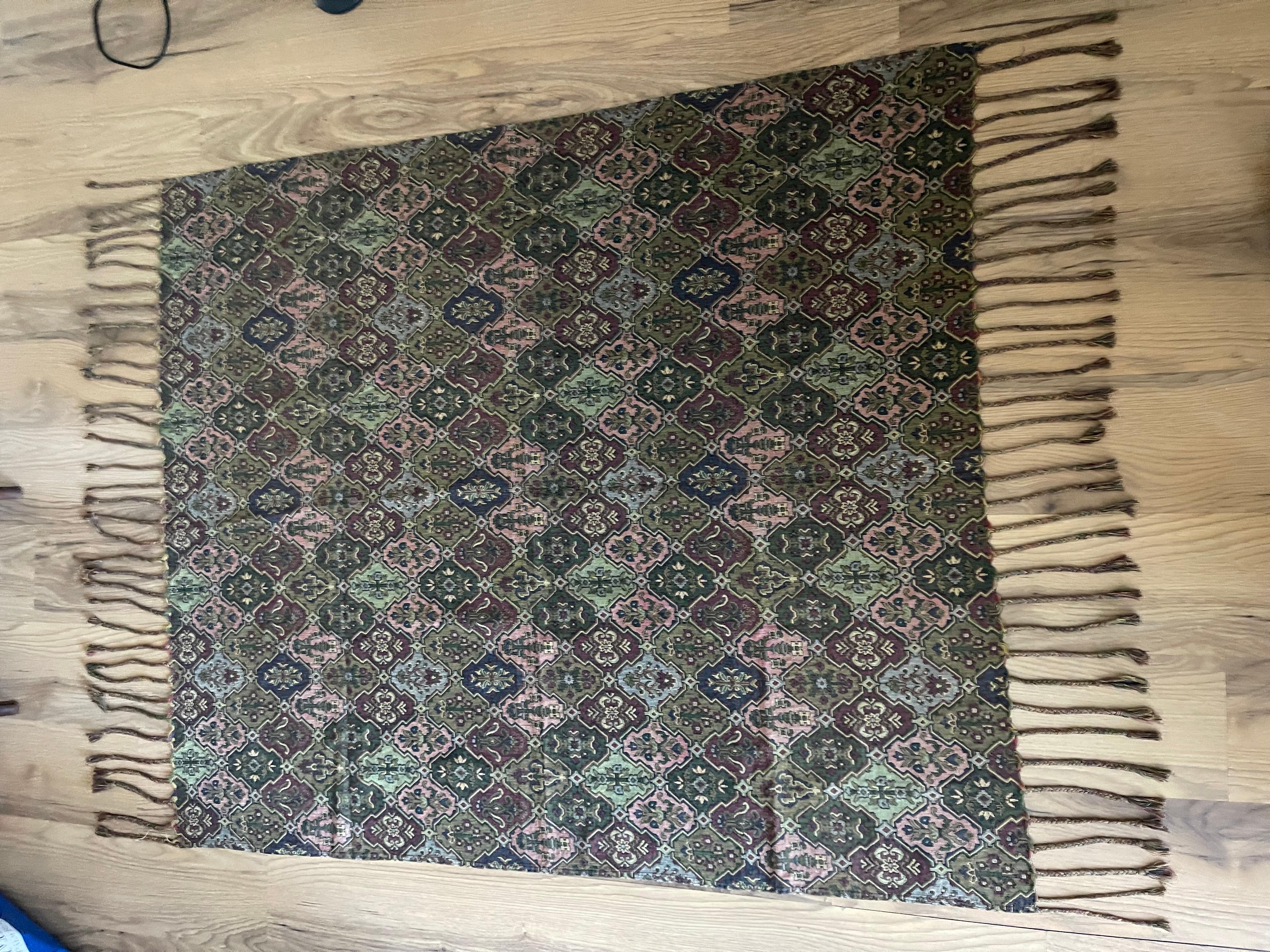 American Antique Woven Throw In Good Condition For Sale In Boca Raton, FL