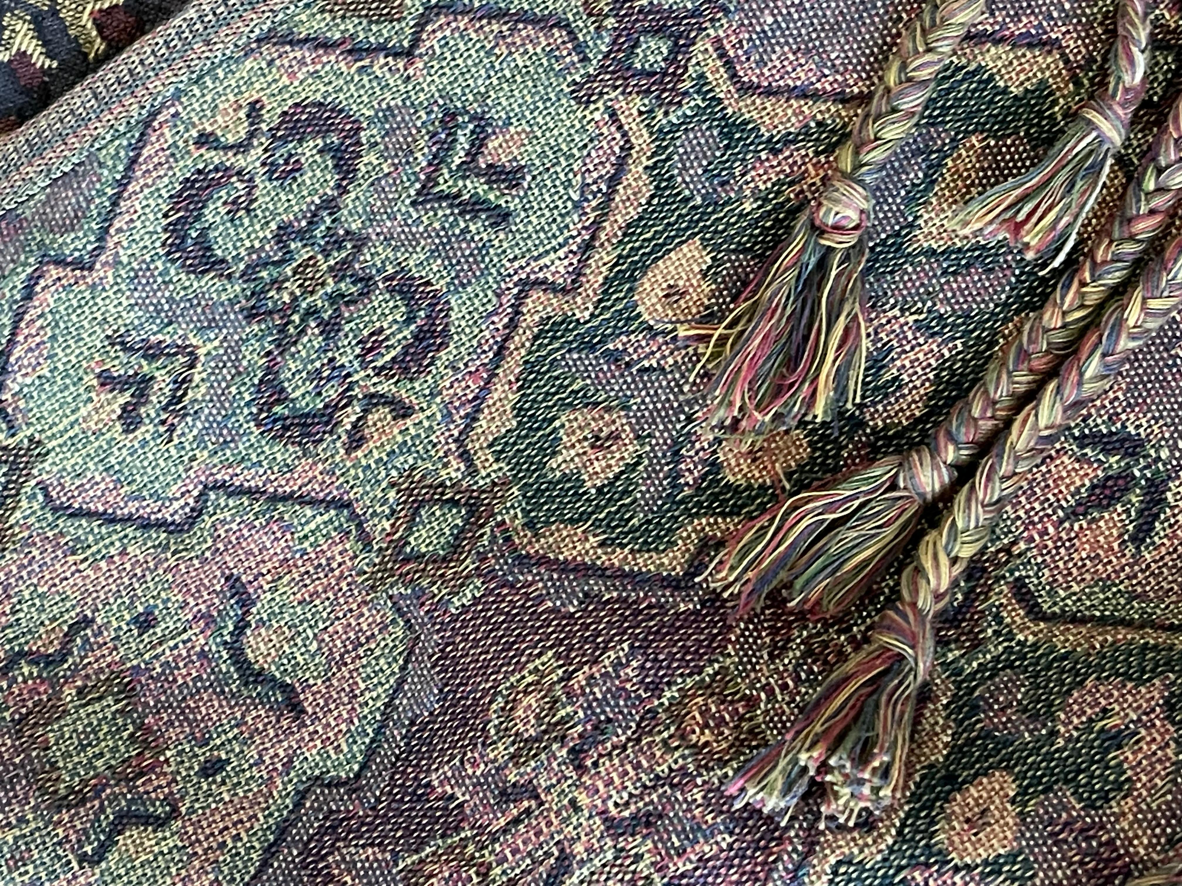 American Antique Woven Throw For Sale 2