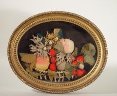 American Applique Picture of a Basket of Strawberries