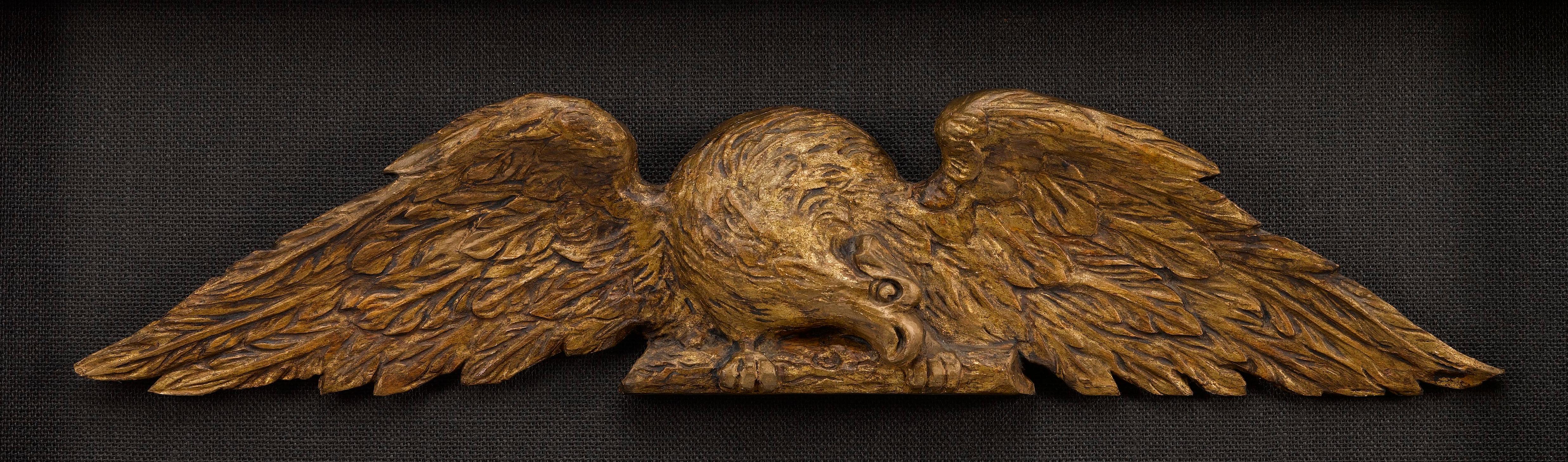 Hand-Carved American Eagles, Antique Hand Carved Matching Set, Late 19th Century