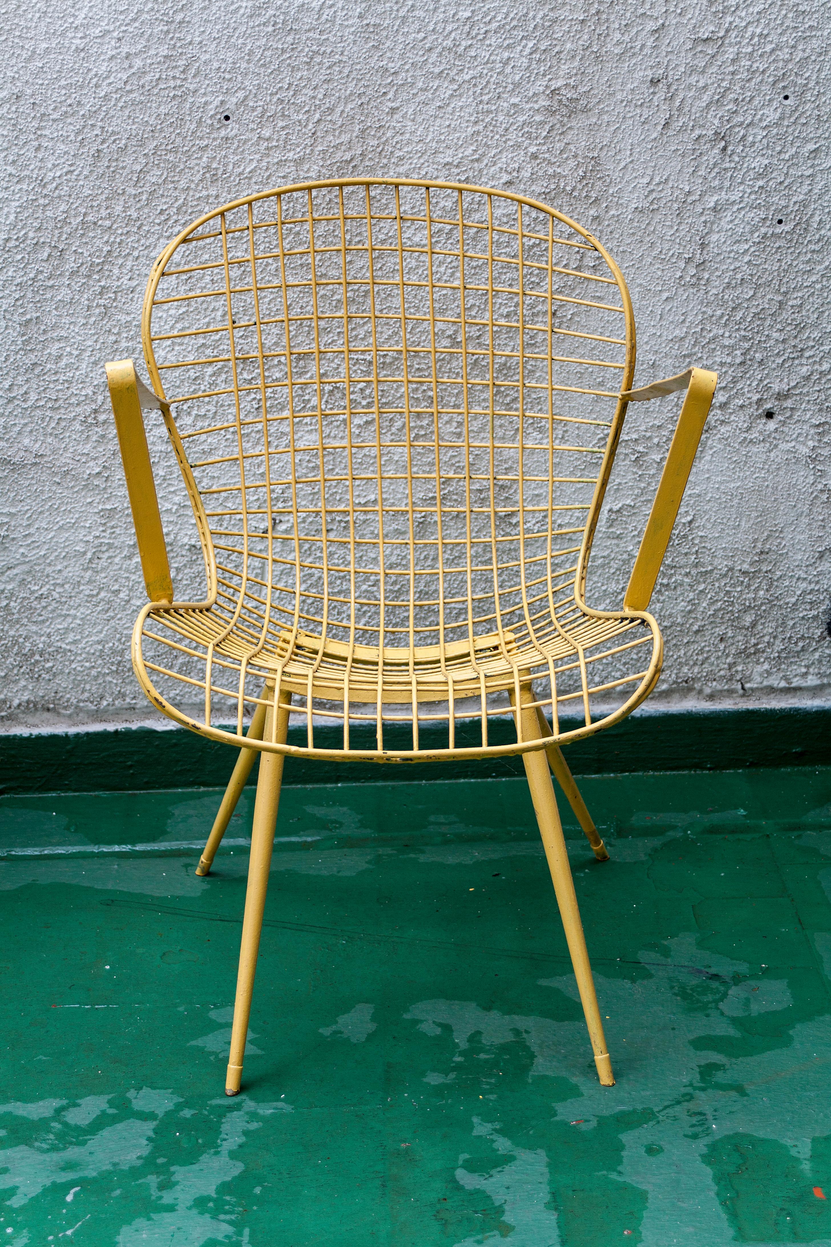 Iron American Armchair, 1960 For Sale