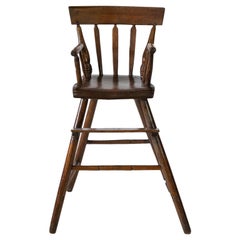 Antique American Arrow Back High Chair