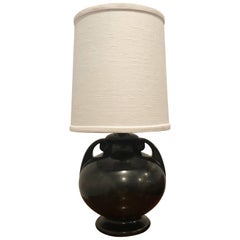 American Art Deco 1930 Art Pottery Table Lamp