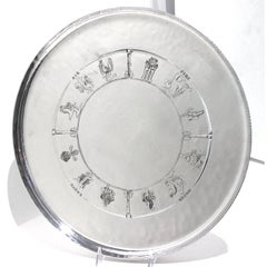 American Art Deco Aluminum Serving Tray by Everlast Metal
