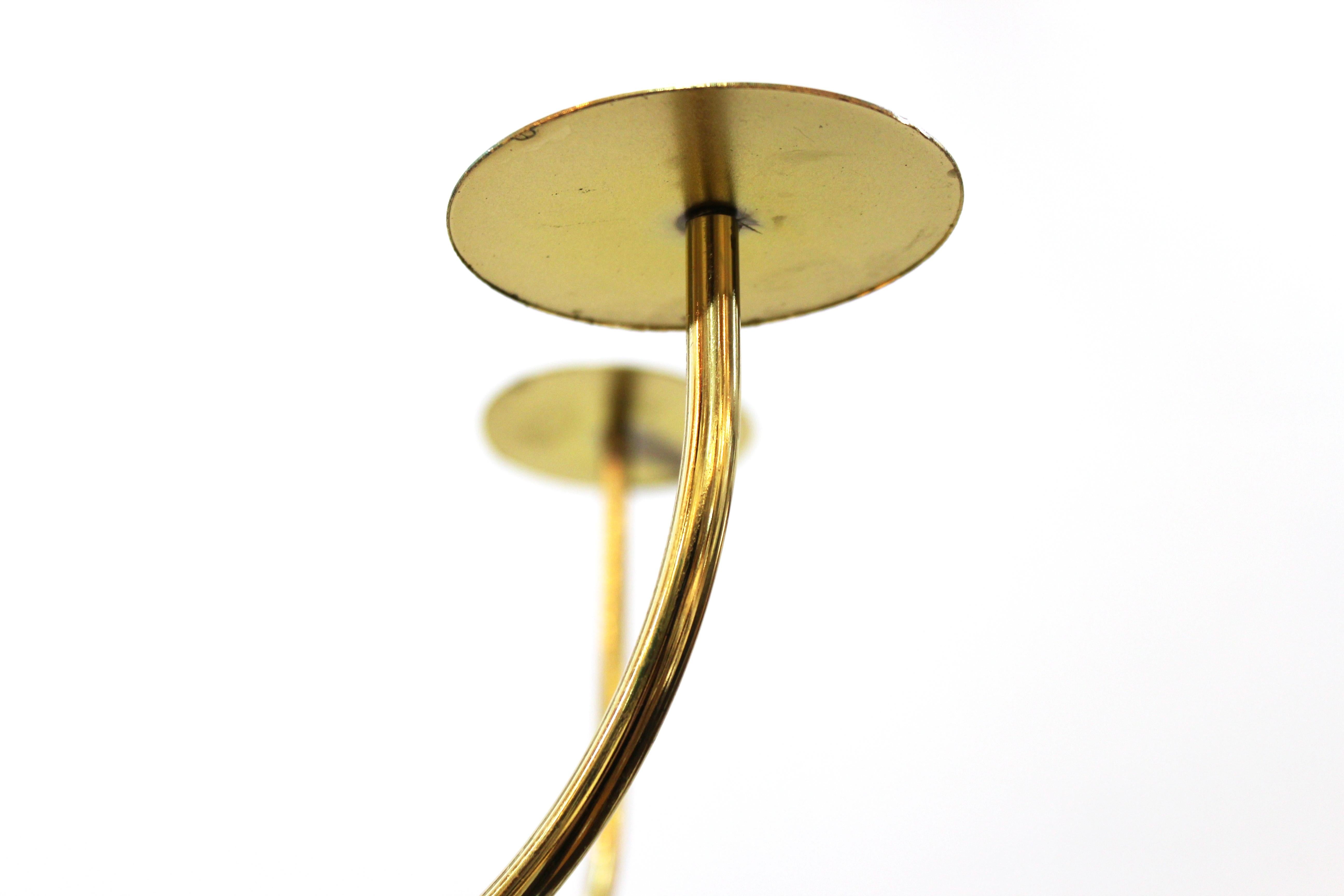 American Art Deco Brass Rotating Hat Stand with Six Tiers 3