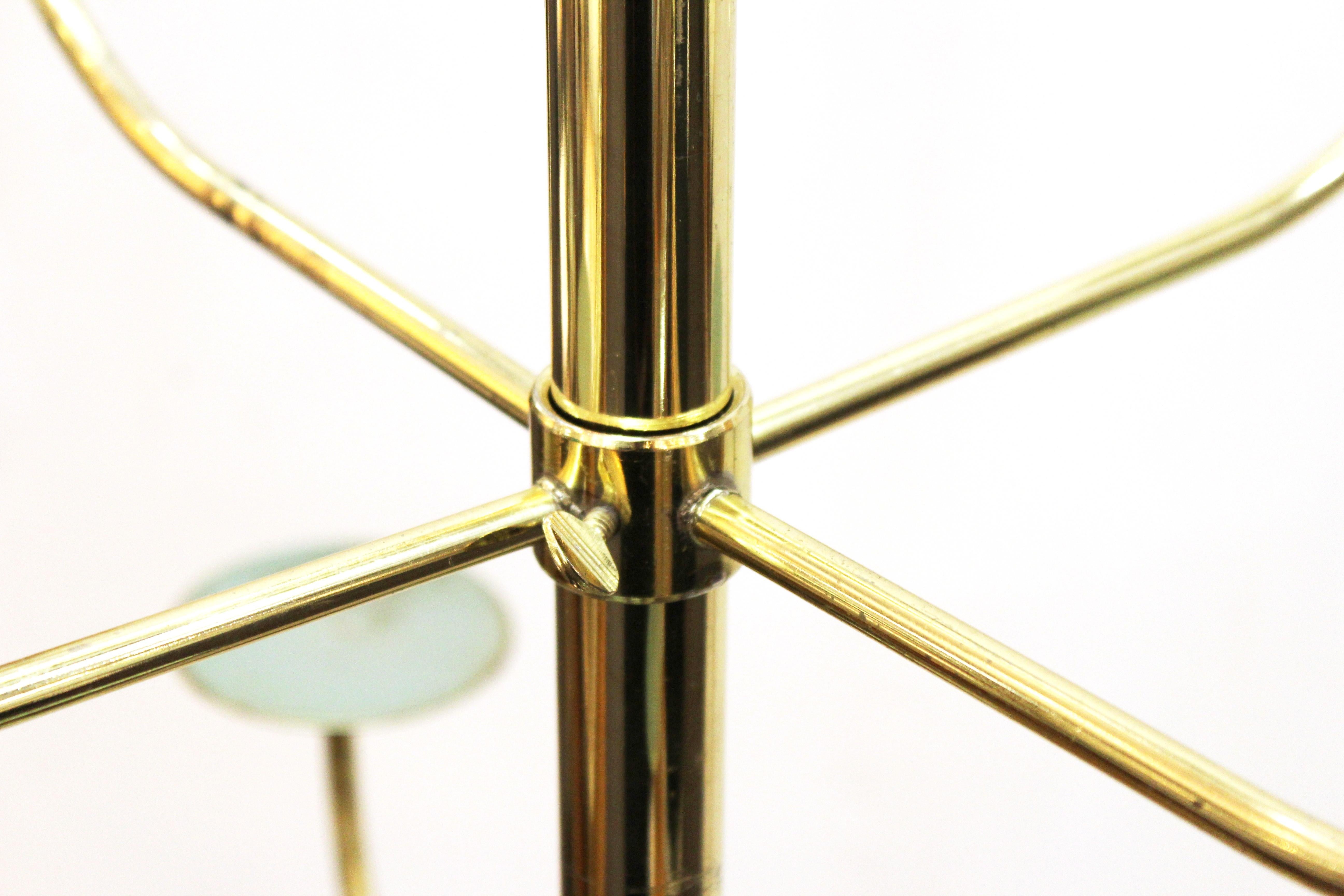 American Art Deco Brass Rotating Hat Stand with Six Tiers 5