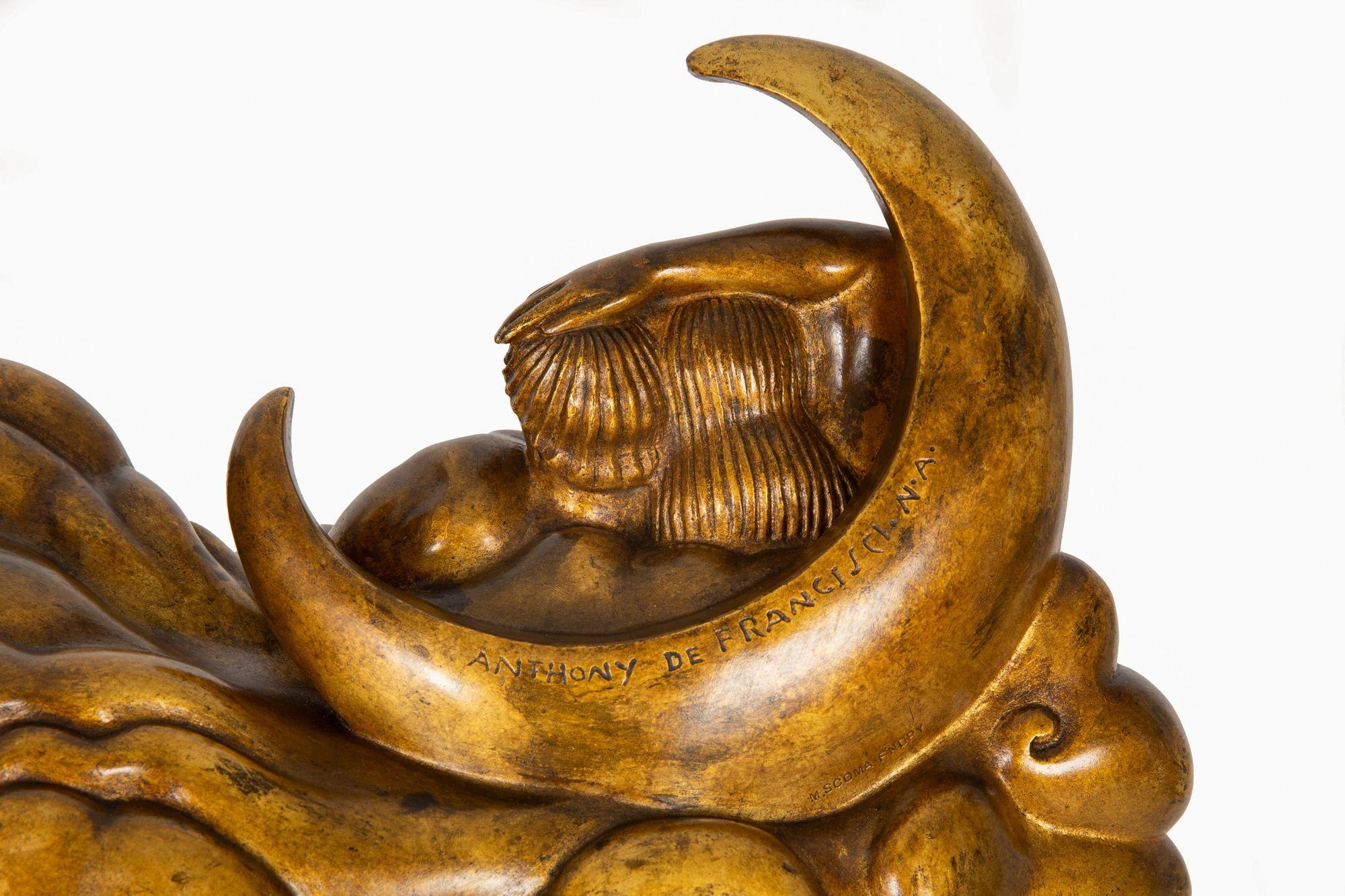 American Art Deco Bronze Sculpture “Honeymoon” Anthony de Francisci 8