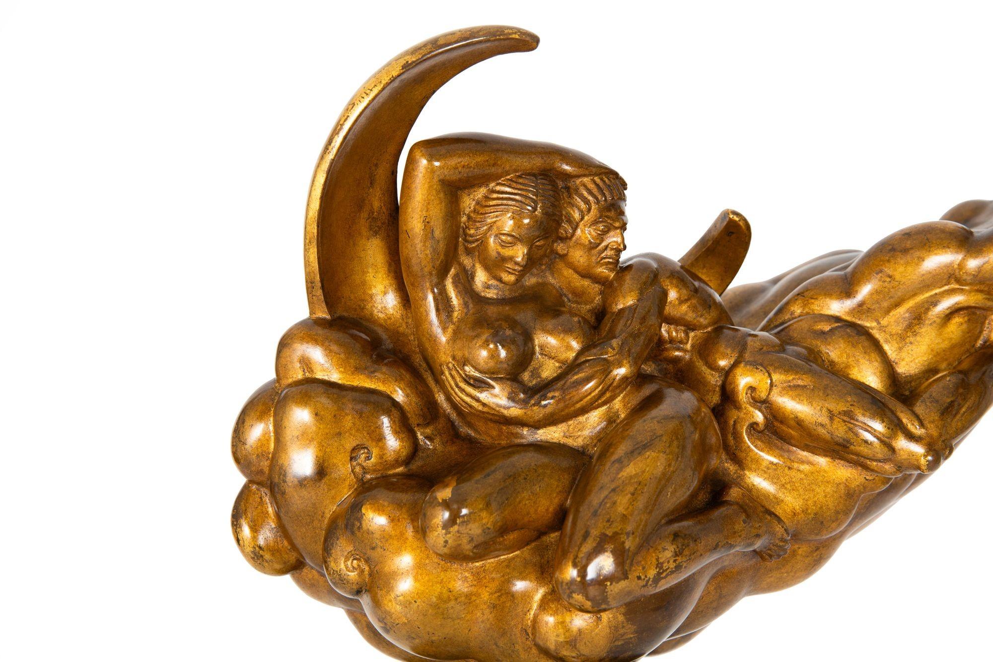 American Art Deco Bronze Sculpture “Honeymoon” Anthony de Francisci 10