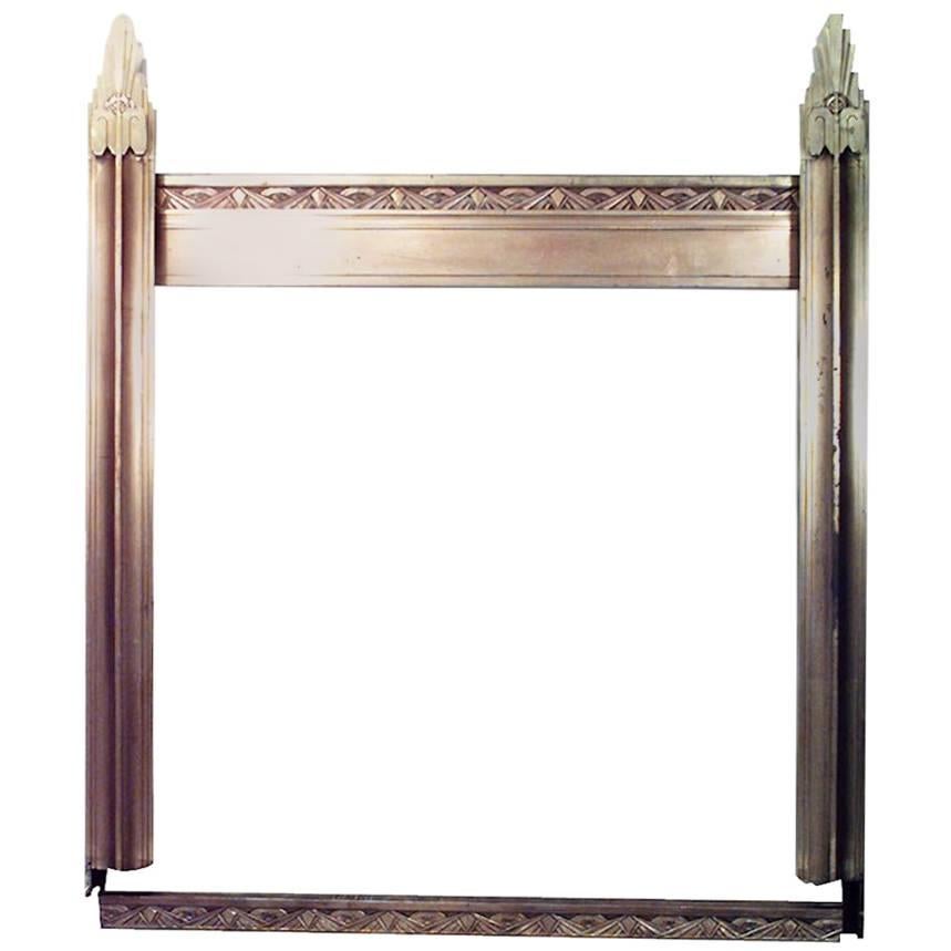 Arches de vitrine Art Déco en bronze