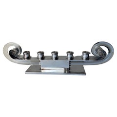 Porte-bougies chrome