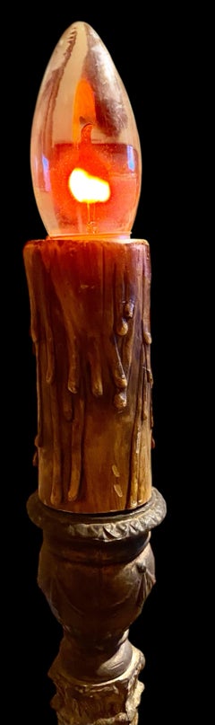 Lámpara de Acento Art Decó Americana con Casquillo de Goteo y Bombilla de Parpadeo