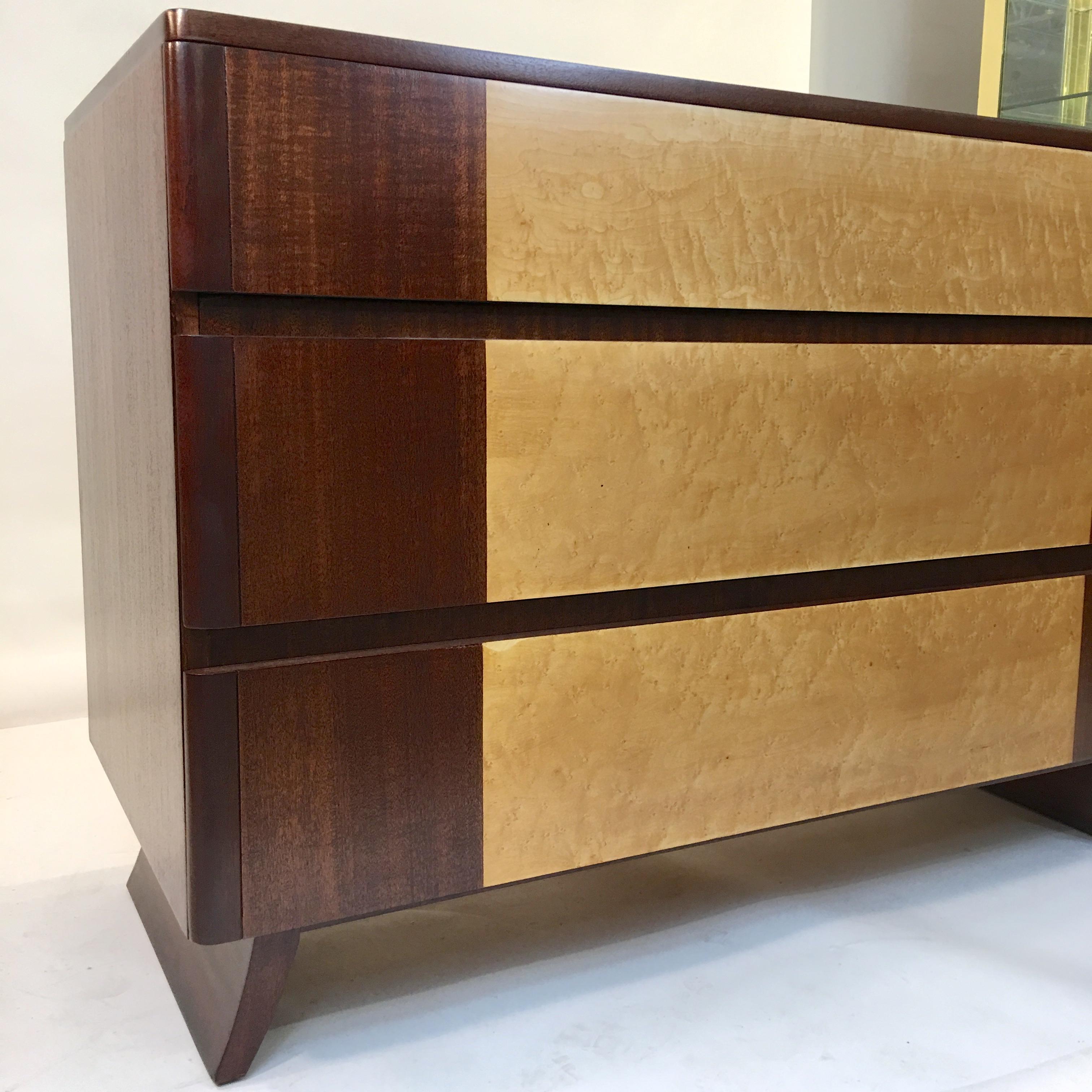 Mahogany American Art Deco Chest of Drawers by R-Way