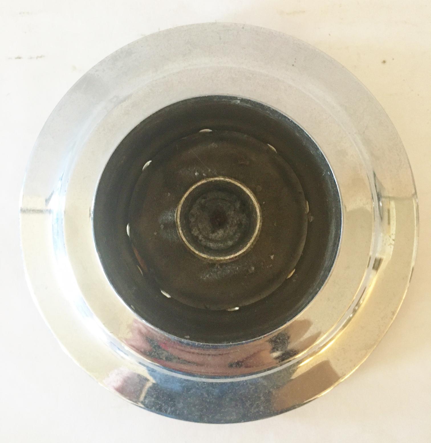 chrome candle sconce