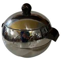 Seau à glace « Pingouin » en chrome Art Déco américain par West Bend Manufacturing