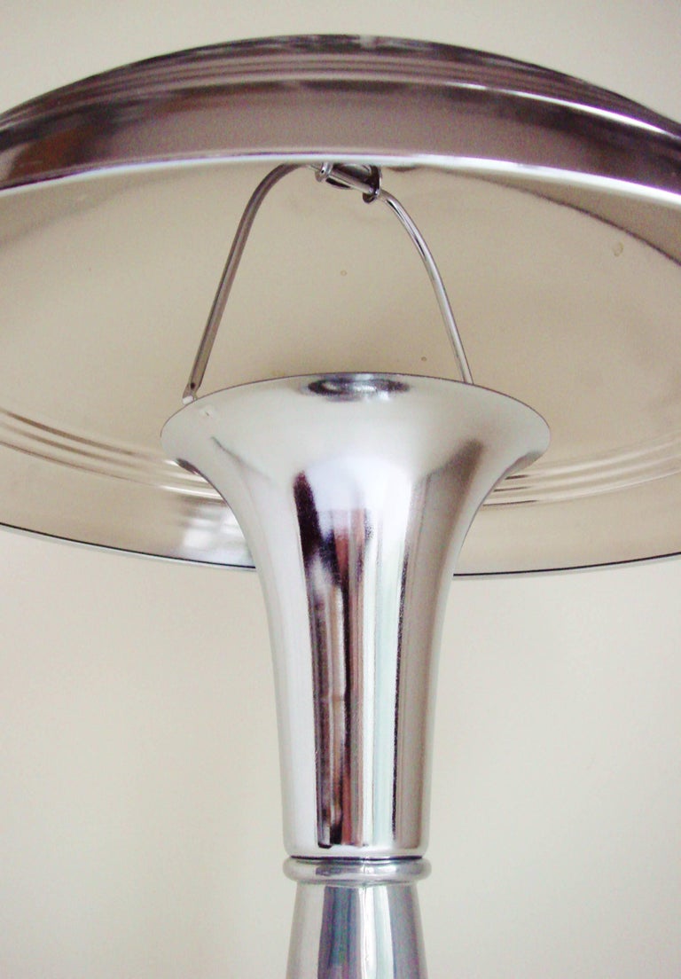 American Art Deco Chrome-Plated, Mushroom Shaded, Desk Lamp For Sale at ...