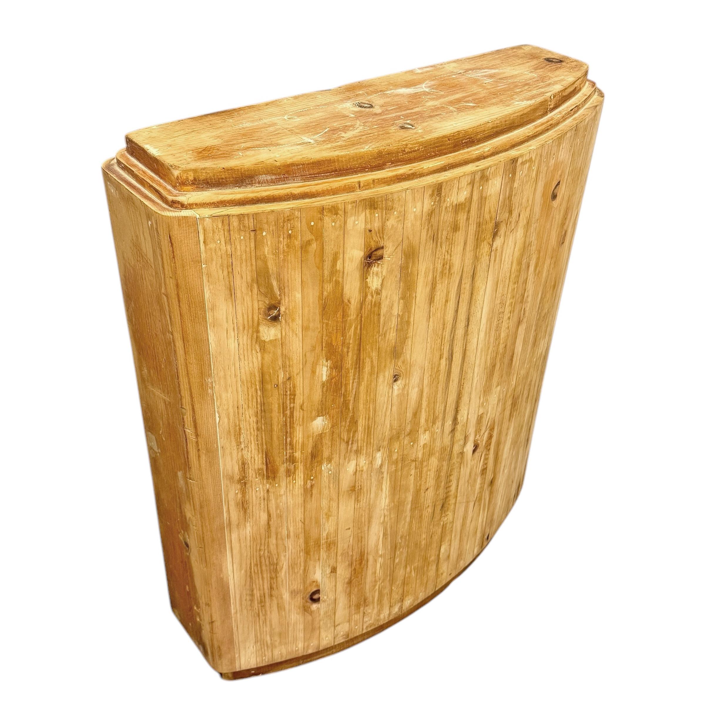 Wood American Art Deco Console Table For Sale