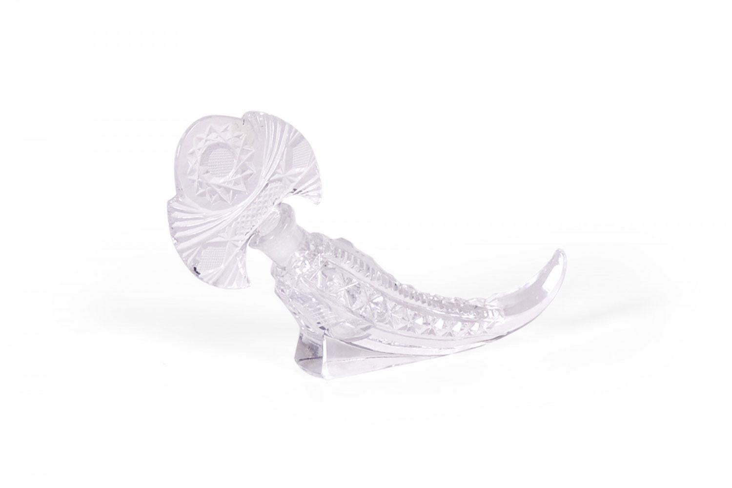 Bottiglia di profumo in cristallo Art Deco americana Cornucopia in vendita 1