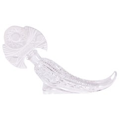 American Art Deco Cornucopia Crystal Perfume Bottle
