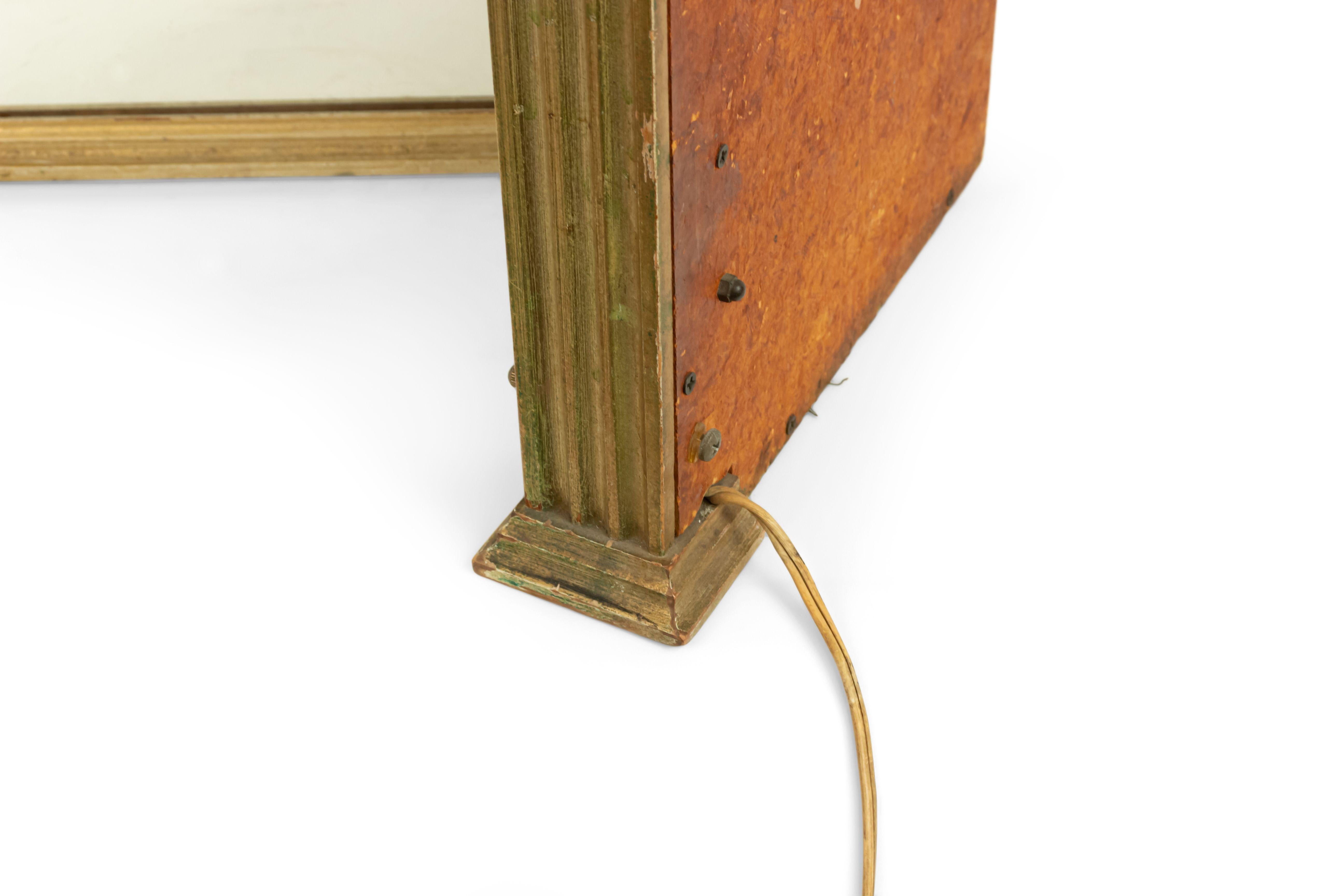 American Art Deco Giltwood Triptych Dressing Table / Vanity Mirror For Sale 5