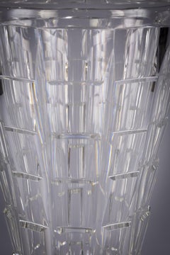 American Art Deco Glass Vase, circa 1930