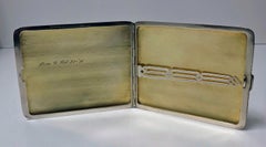 American Art Deco Gold and Sterling Silver Cigarette Case, circa 1930