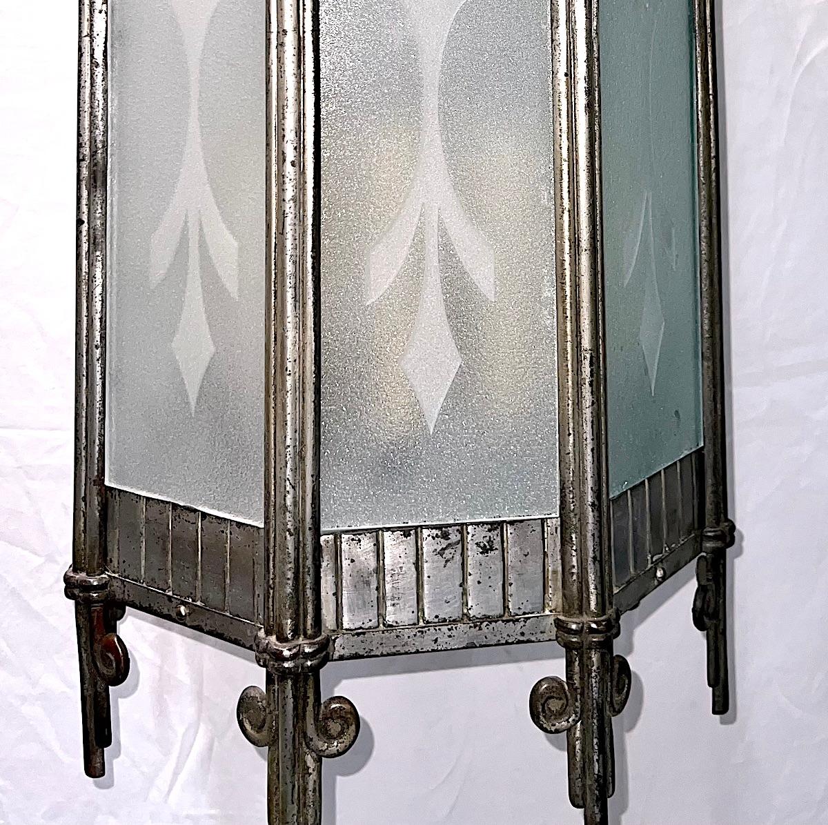 American Art Deco Lantern For Sale 4