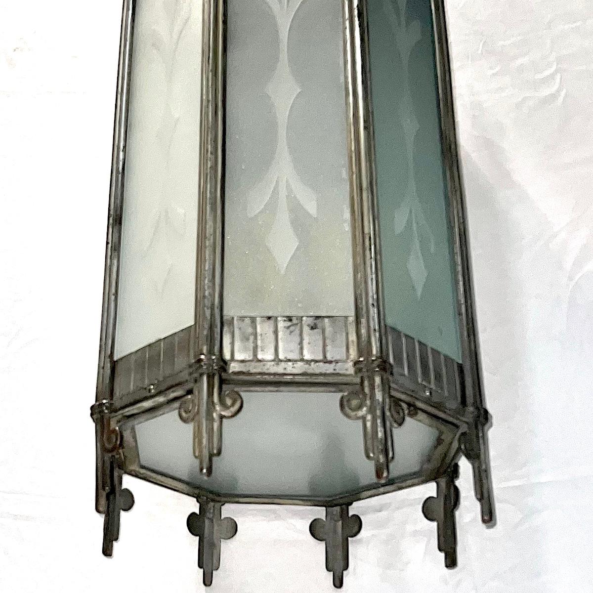 American Art Deco Lantern For Sale 5