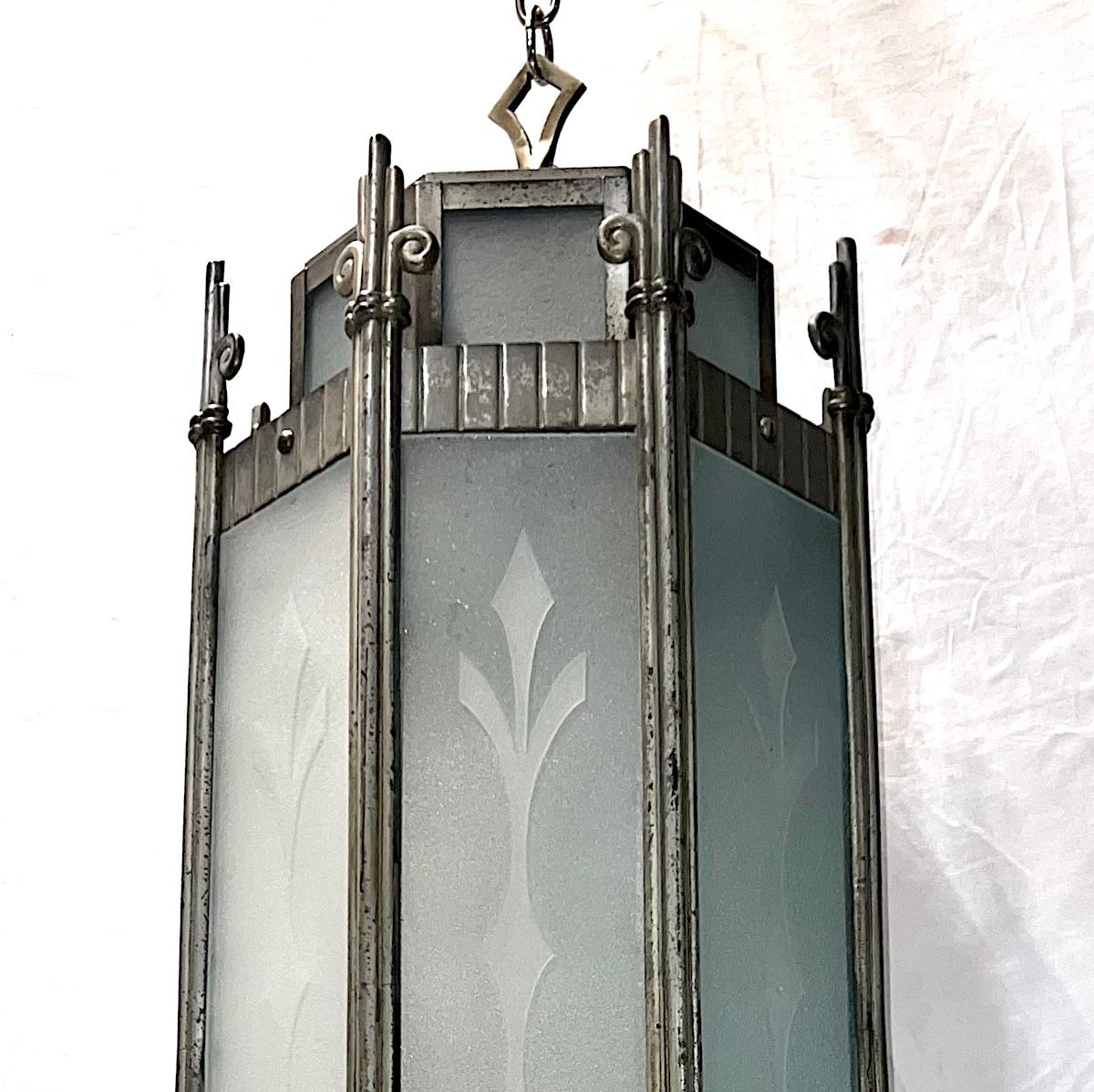 American Art Deco Lantern For Sale 1