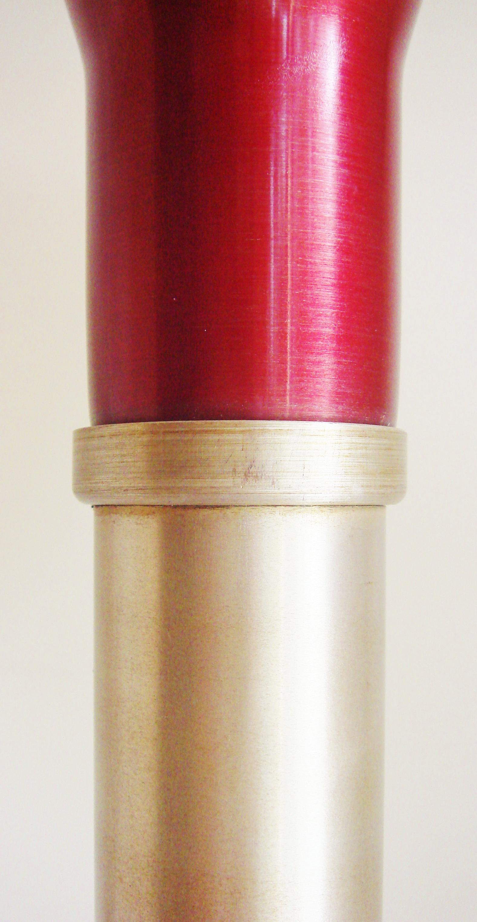 Mid-20th Century American Art Deco/Machine Age Two-Tone Anodized Aluminum Mooncrest Sight Light For Sale