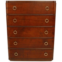 American Art Deco Mahogany Chest