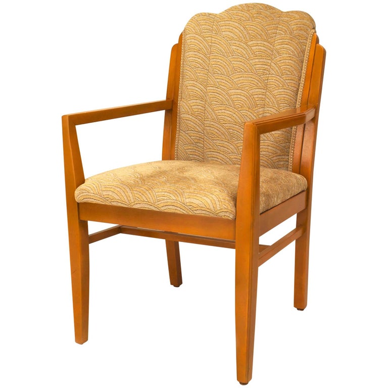 32 American Art Deco Scalloped Arm Chairs For Sale at 1stDibs