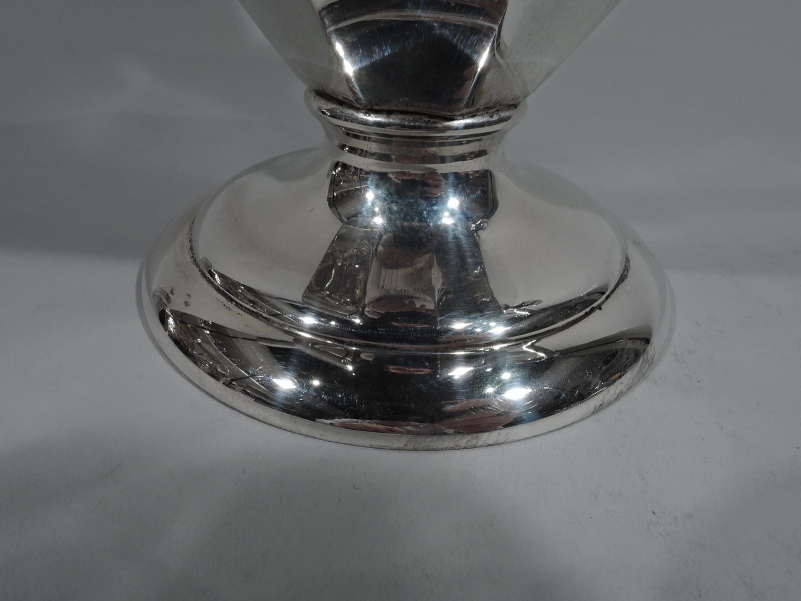 American Art Deco Modern Sterling Silver Water Pitcher 1