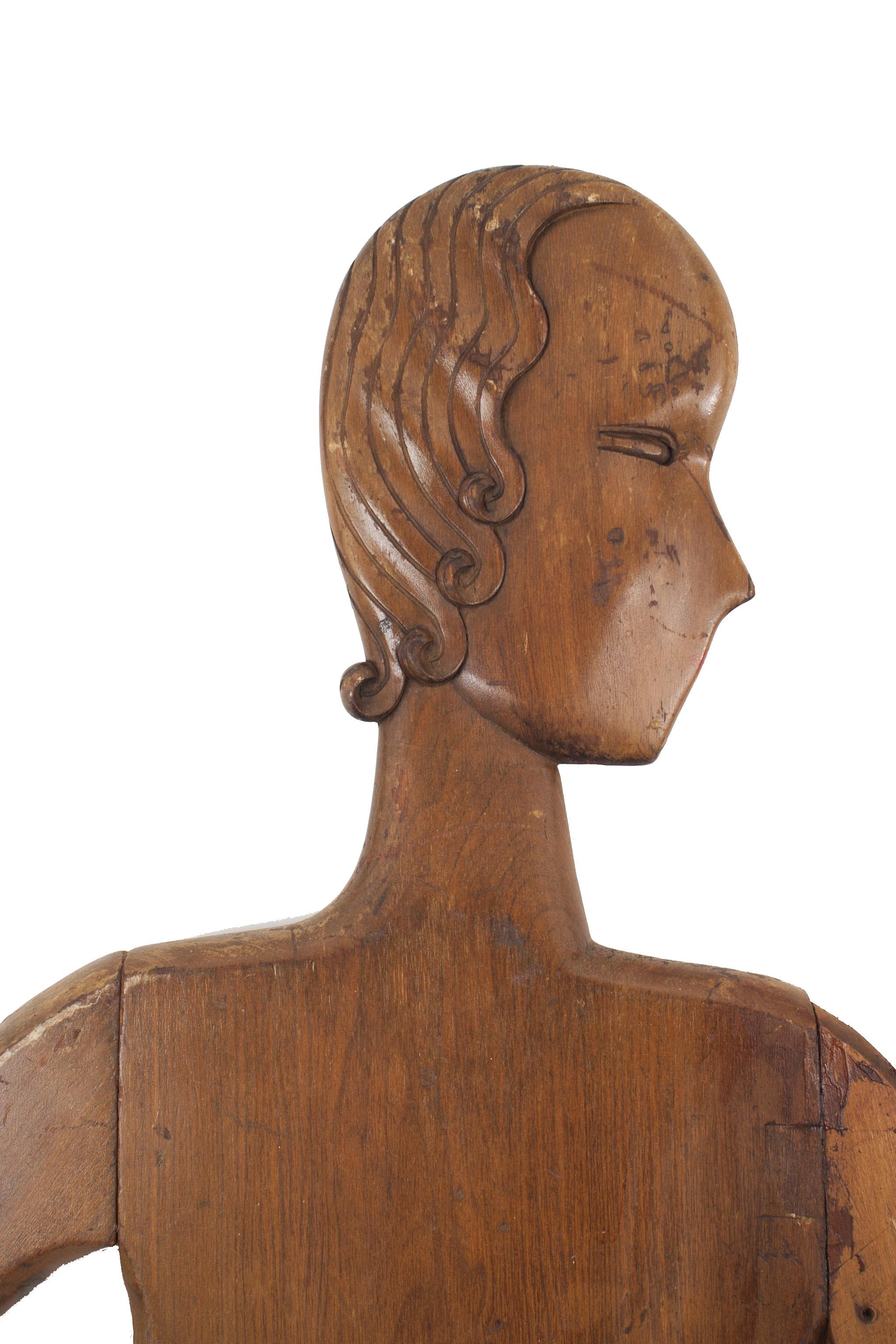 American Art Deco Pine Mannequin Displays For Sale 1
