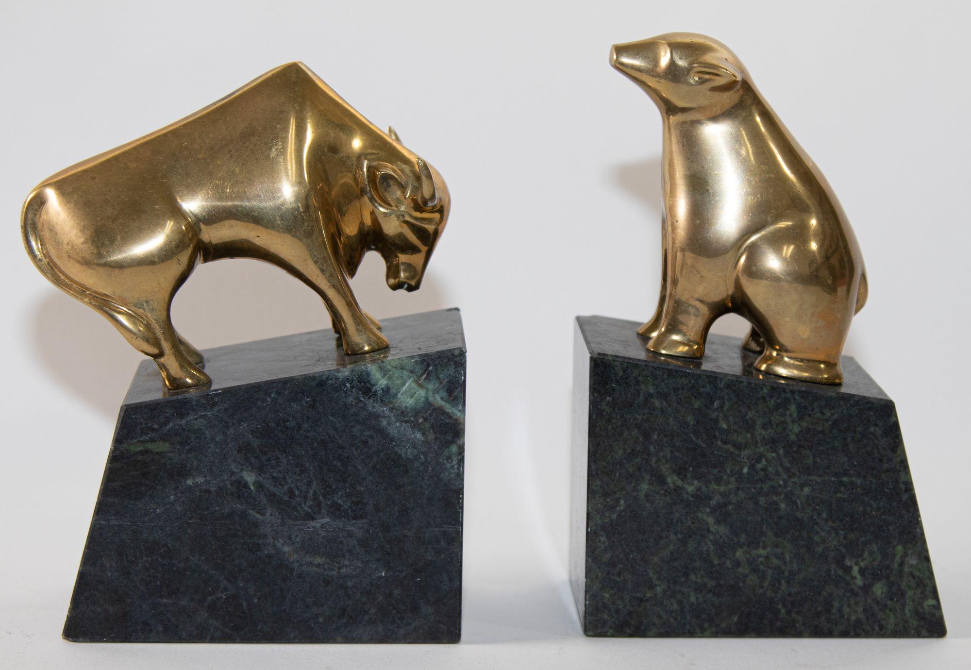 bear and bull bookends