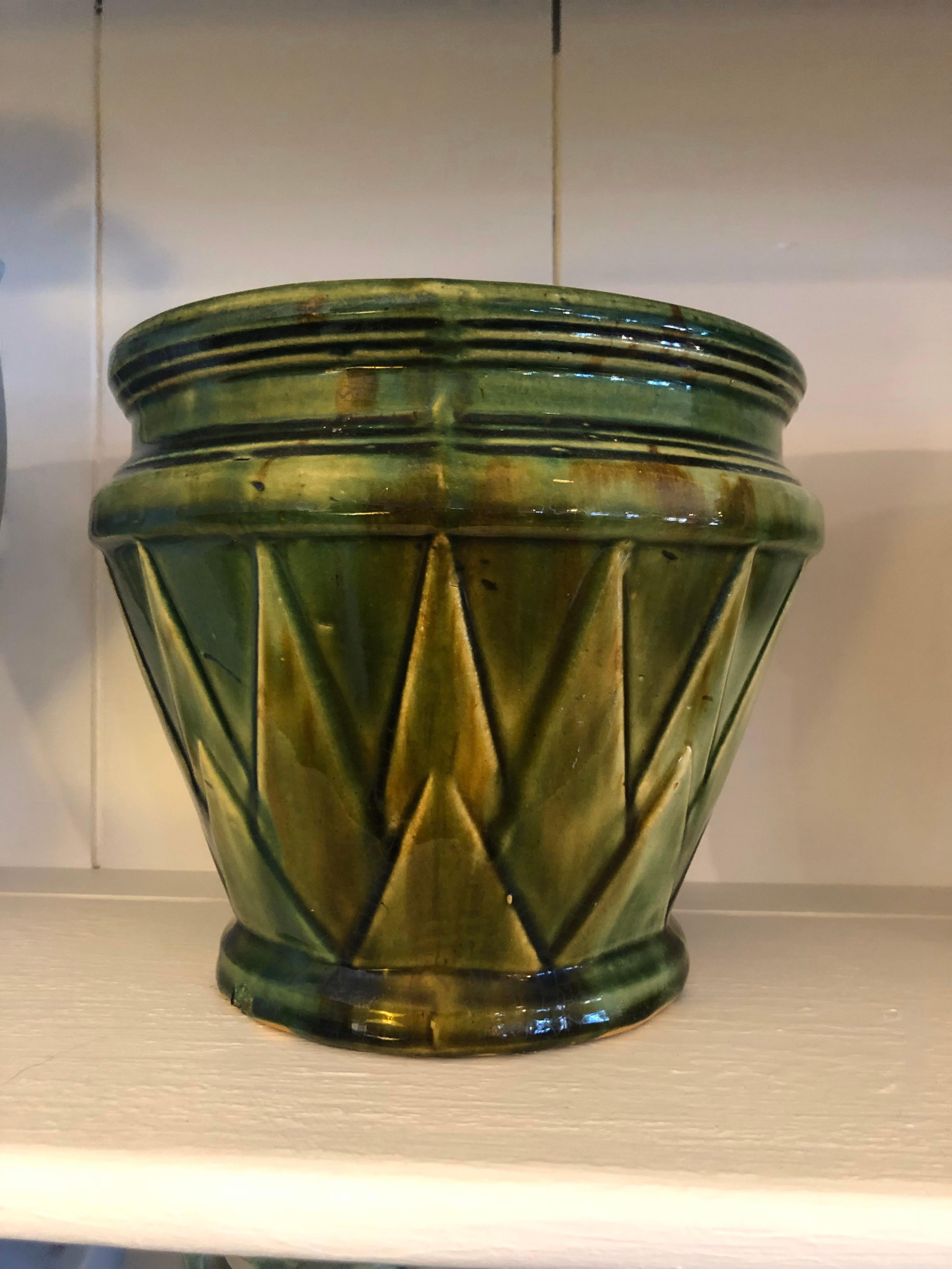 American Art Deco Pottery Vase Pedestal 7