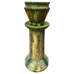 Amerikanische Art Deco Keramik Vase Sockel