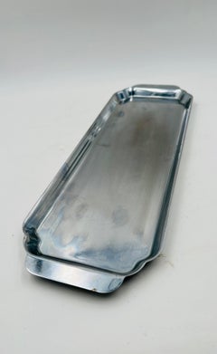 American Art Deco Rare Chrome Plated Serving Tray by Chase