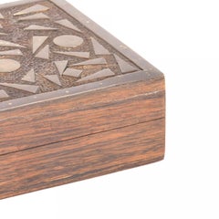 American Art Deco Rosewood and Brass Box