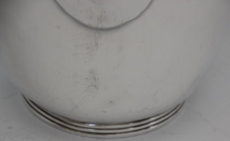 20th Century American Art Deco Sheffield Silver Plate Lidded Ice Bucket, USA For Sale