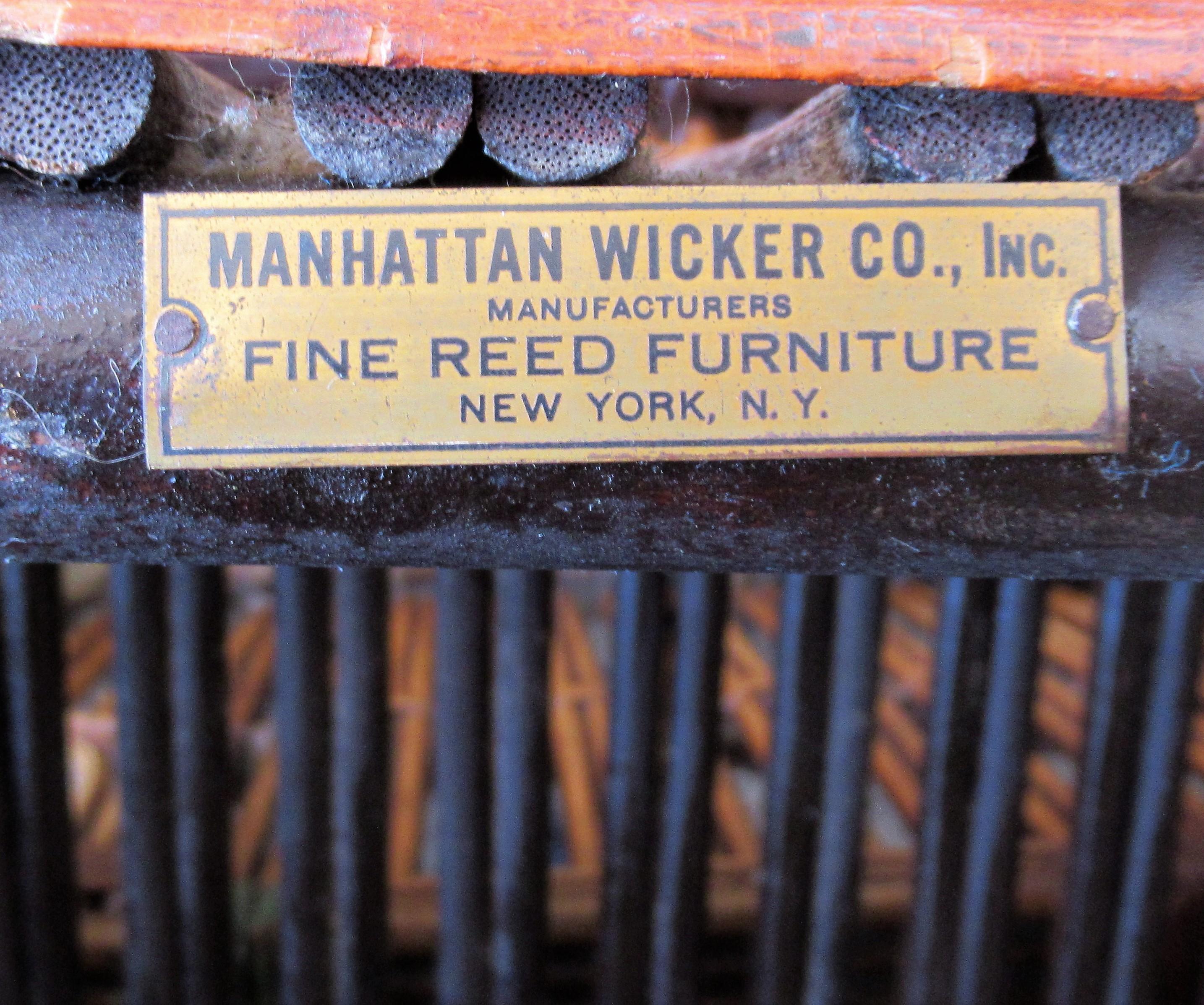 Rare American Art Deco Split Reed Furniture Set 10