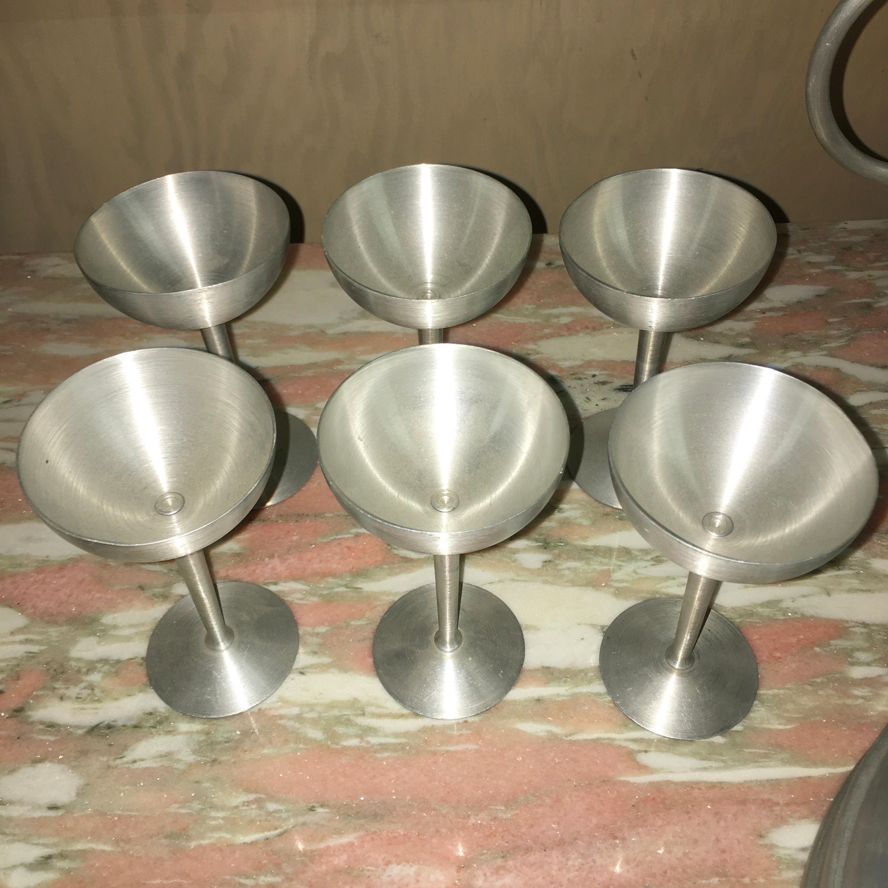 Russel Wright Spun Aluminum Informal Serving Accessories 7