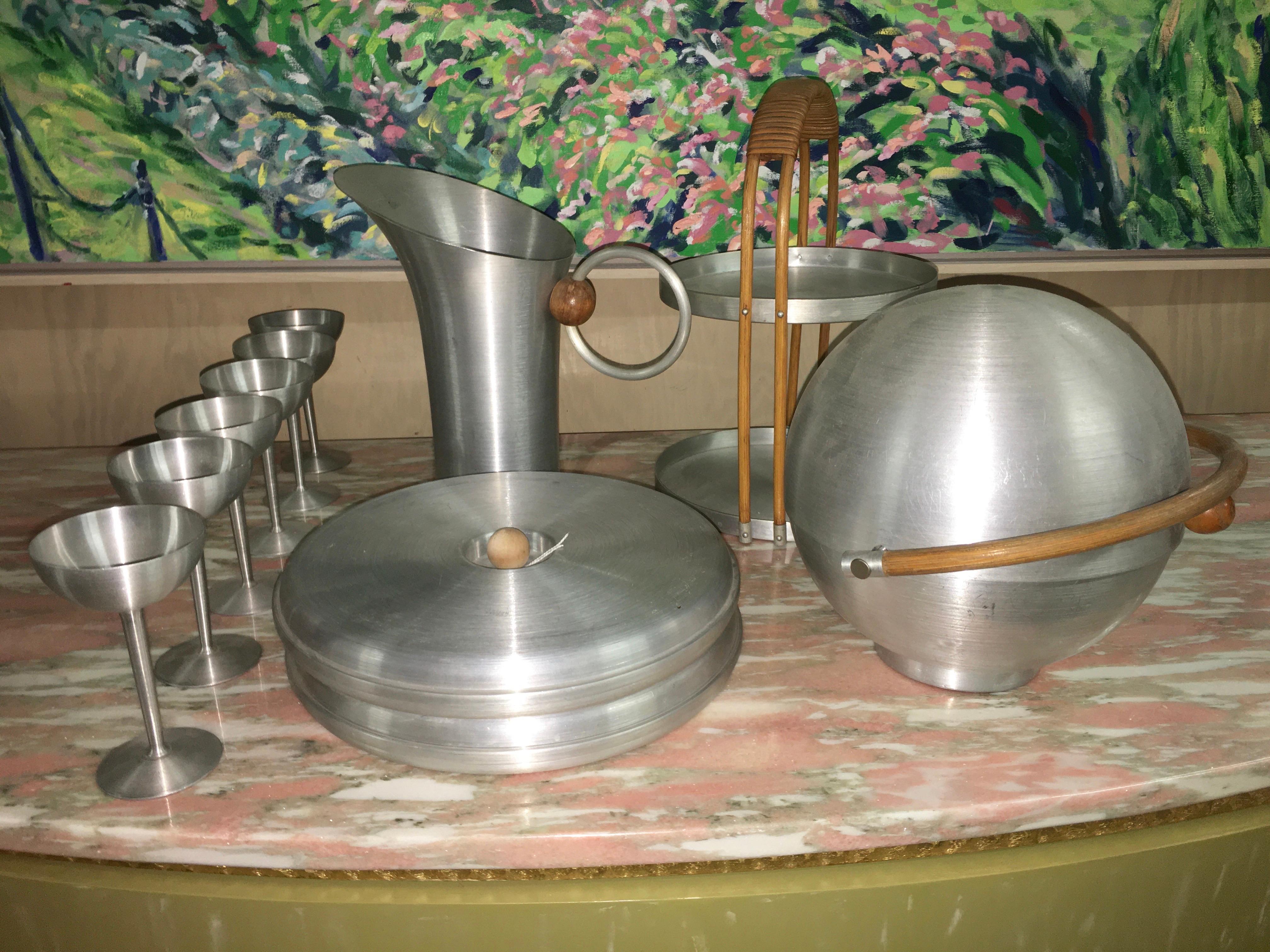 Russel Wright Spun Aluminum Informal Serving Accessories 11