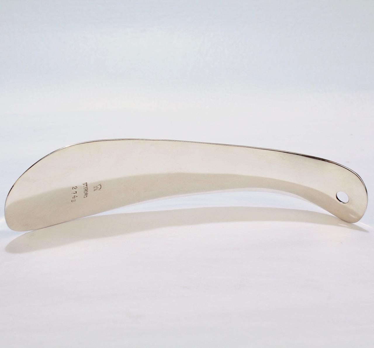 Women's or Men's American Art Deco Sterling Silver Shoe Horn