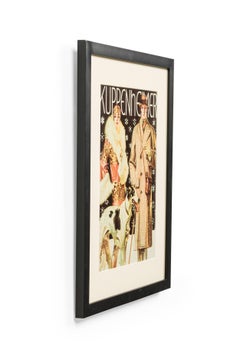 American Art Deco style Framed Kuppenheimer Clothing Advertisement