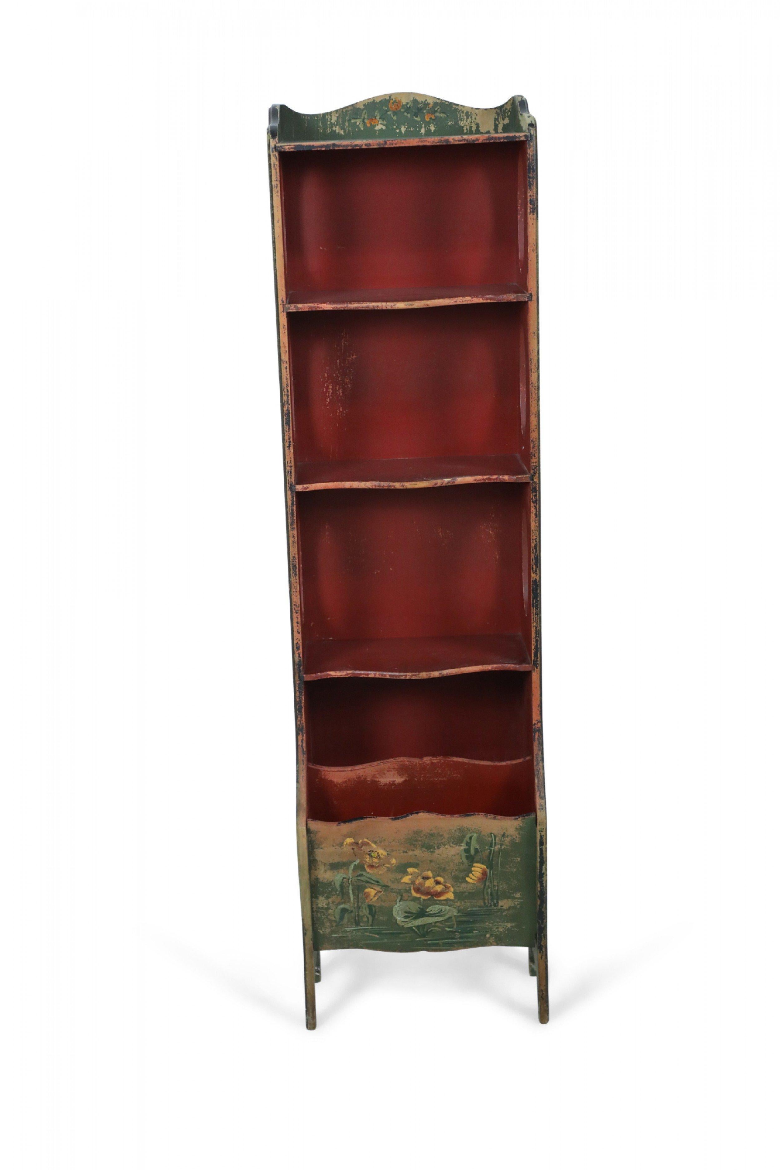 American Art Deco Style Painted Bookcase 5