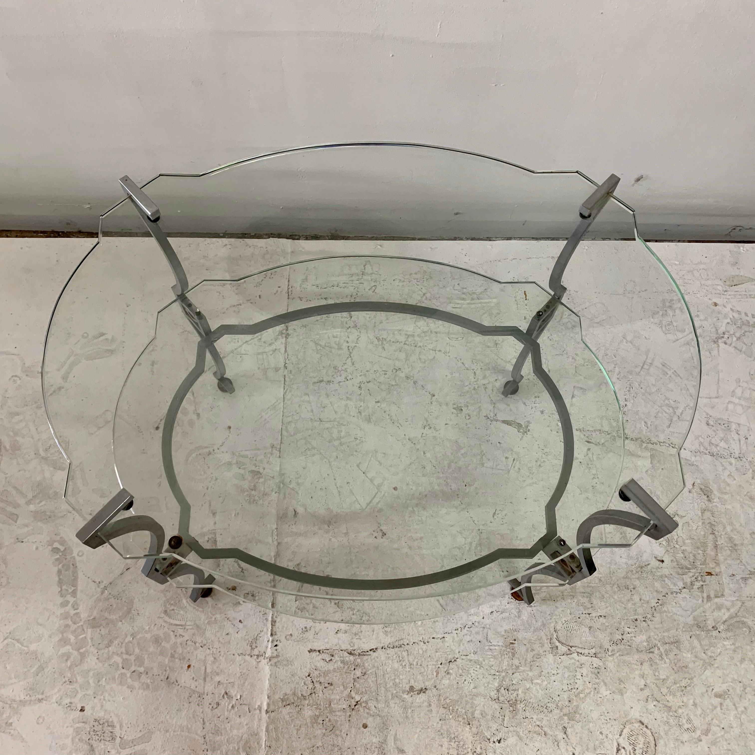 American Art Deco Two-Tier Sidetable For Sale 4