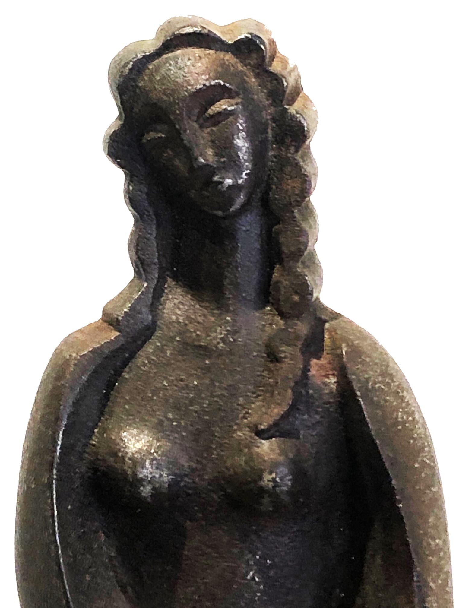 Sculpture en fer forgé American Art Works représentant une femme nue, vers 1920  en vente 3