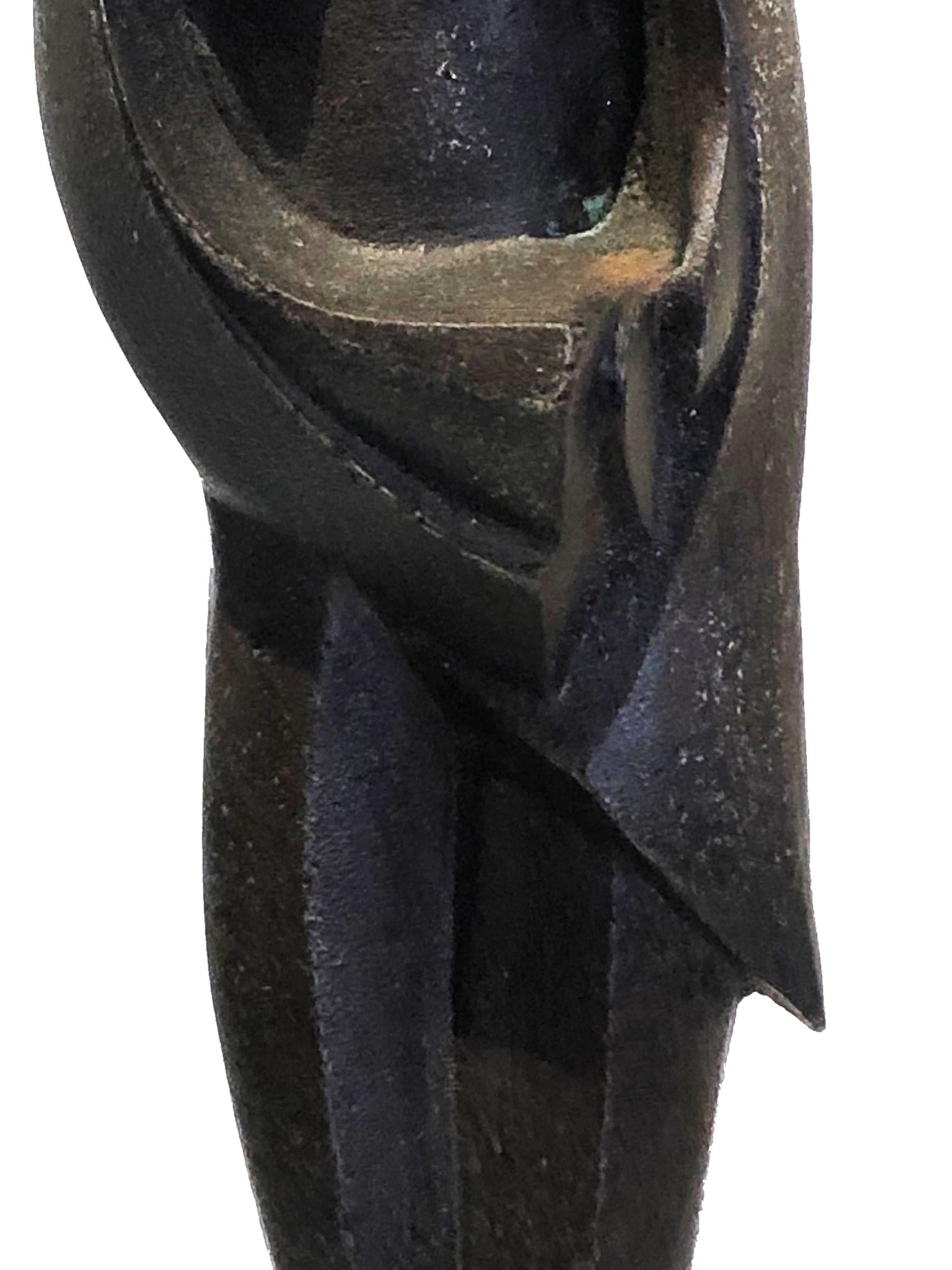 Art déco Sculpture en fer forgé American Art Works représentant une femme nue, vers 1920  en vente