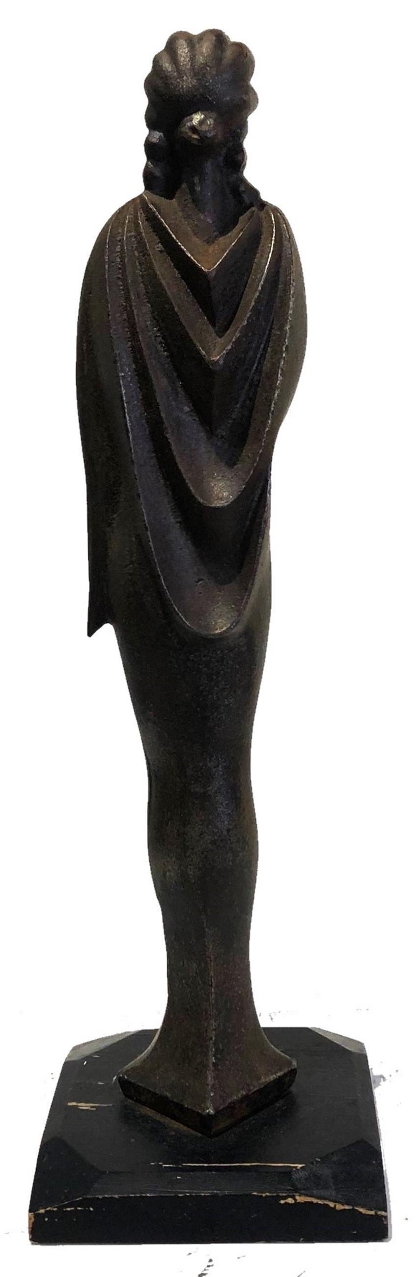 Sculpture en fer forgé American Art Works représentant une femme nue, vers 1920  en vente 1